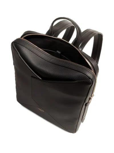 Lancel Enveloppe Flap Backpack In Black