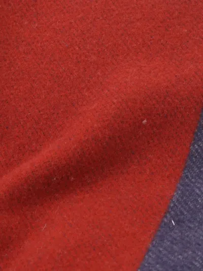 Pre-owned Hermes 1920s Wool Scarf In Red