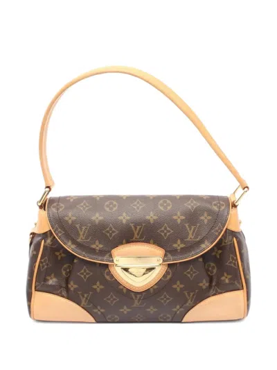 Pre-owned Louis Vuitton 2007 Monogram Beverly Mm Shoulder Bag In Brown