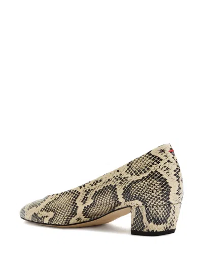 Aeyde Helia 35 Python-effect Leather Pumps In Multi