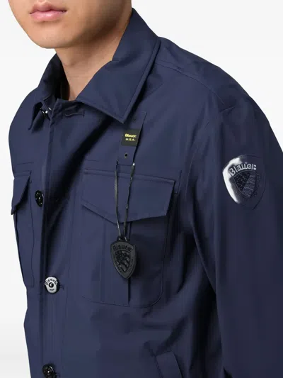 贴袋纽扣开合夹克