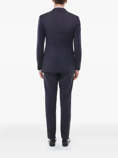 Fursac Pinstripe Suit In Purple