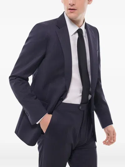 Fursac Pinstripe Suit In Purple