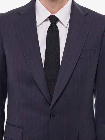 Fursac Pinstripe Suit In Purple