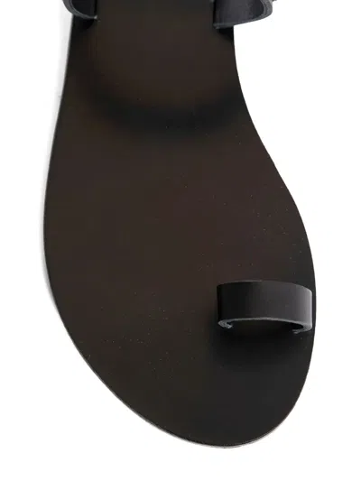 Ancient Greek Sandals Sandali Audrey In Collaborazione Con Swarovski In Black