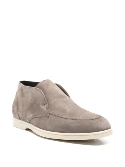 Doucal's Suede Boots In Gray