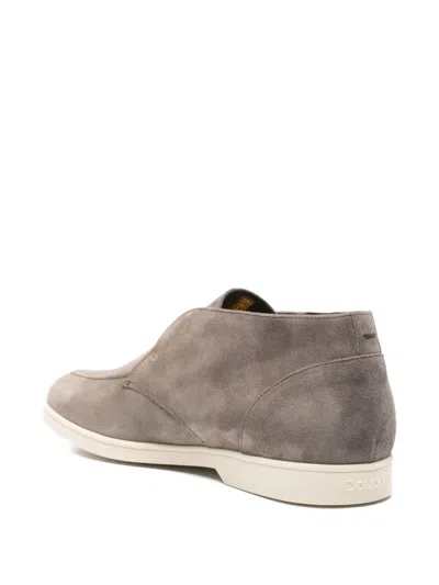 Doucal's Suede Boots In Gray