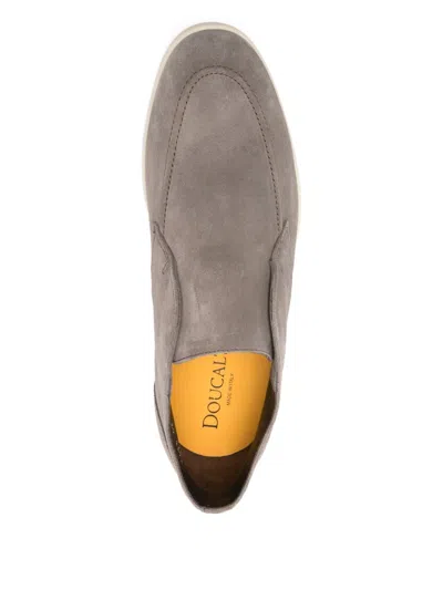 Doucal's Suede Boots In Gray