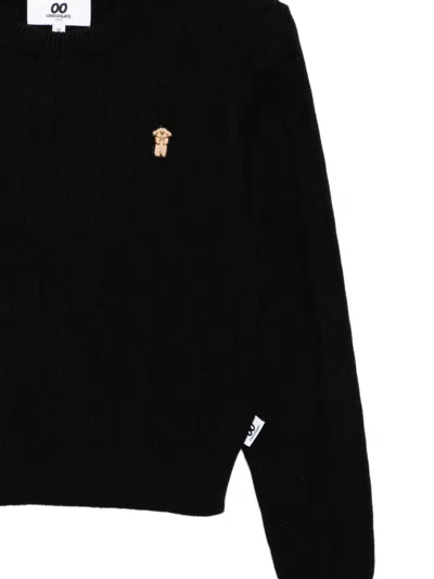 Chocoolate Logo-embroidered Jumper In Black