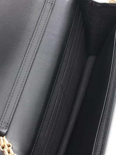 Pre-owned Chanel Mini 2019 Crocodile-embossed Chain Shoulder Bag In Black