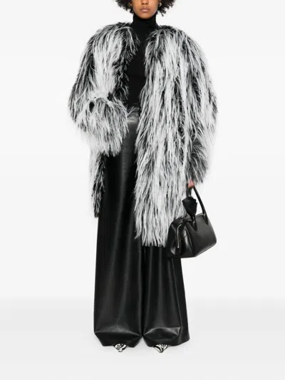 Sportmax "now1234" Ecofur Jacket In Black