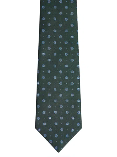 Fursac Patterned-design Tie In Green