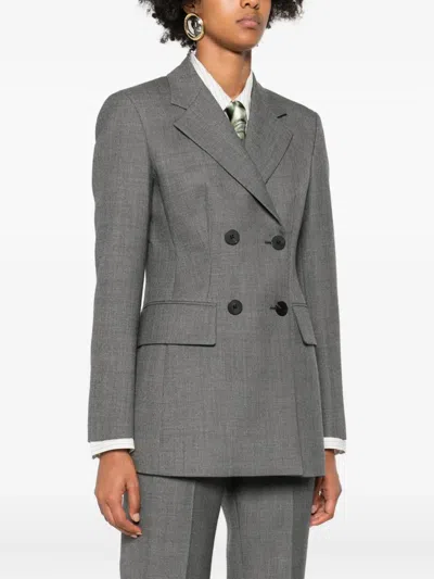 Seafarer Bonnie Double-breasted Wool Jacket In Gray