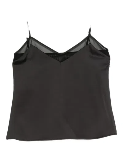 半透明拼接上衣