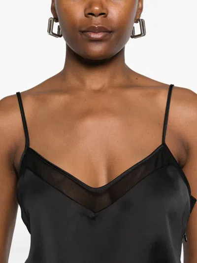 半透明拼接上衣