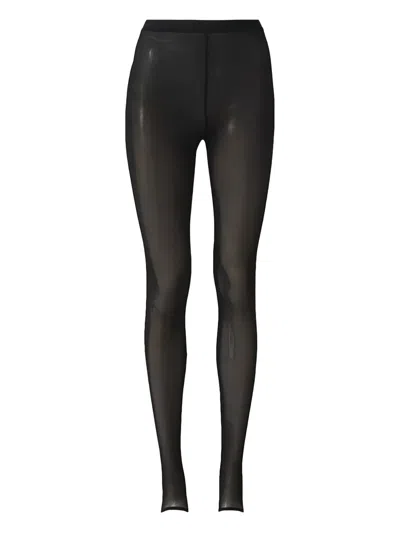Wardrobe.nyc Sheer Stirrup Legging In Black