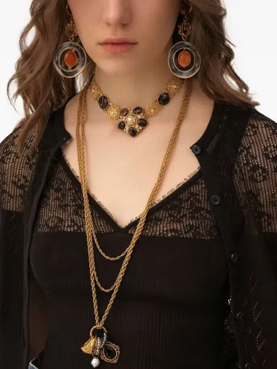 Chloé Twin Set In Cotton Knit In Black