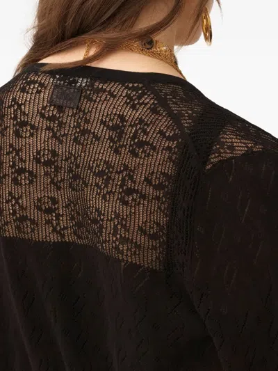 Chloé Twin Set In Cotton Knit In Black