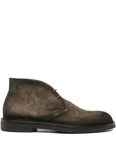 Officine Creative Suede Lace-up Boots In Multi