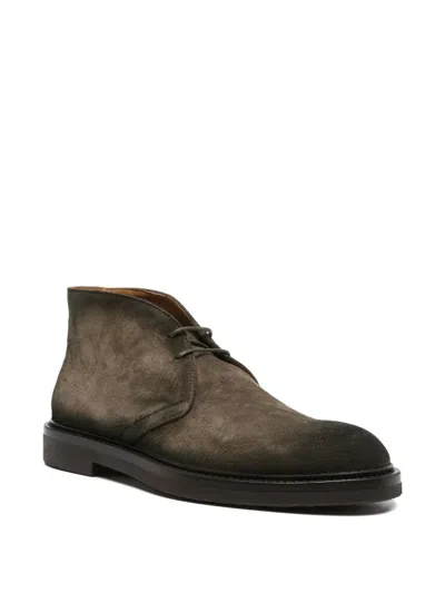 Officine Creative Suede Lace-up Boots In Multi