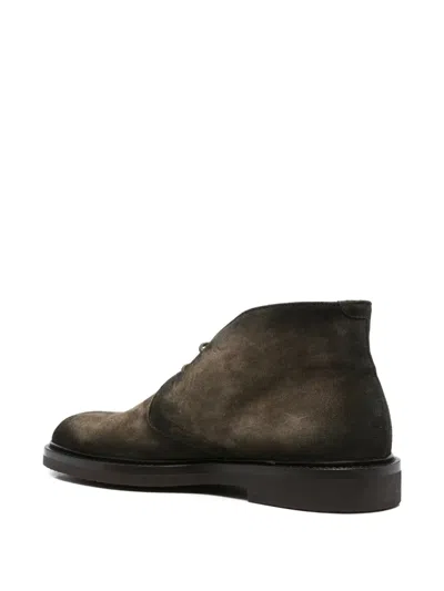 Officine Creative Suede Lace-up Boots In Multi