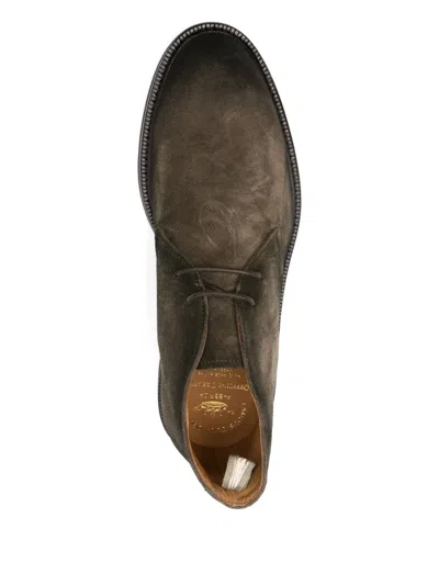 Officine Creative Suede Lace-up Boots In Multi