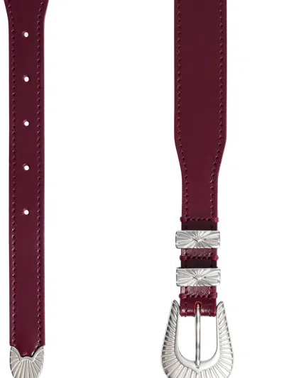 Fursac Leather Belt In Brown