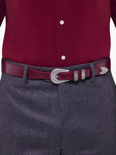 Fursac Leather Belt In Brown