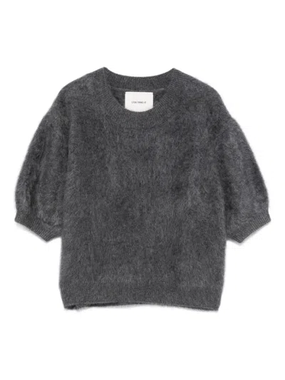 Lisa Yang Puff-sleeve Mohair Sweater In Gray