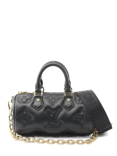 Pre-owned Louis Vuitton 2021s Embossed Monogram Bubble Handbag In Black