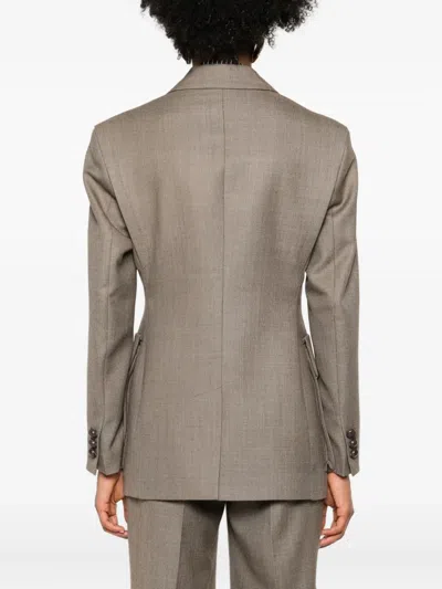 Seafarer Flap-pocket Button Jacket In Gray