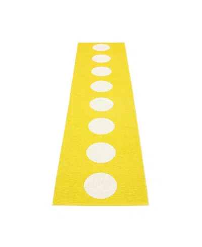 Pappelina Vera Rug, 2'3 X 9'9 In Yellow