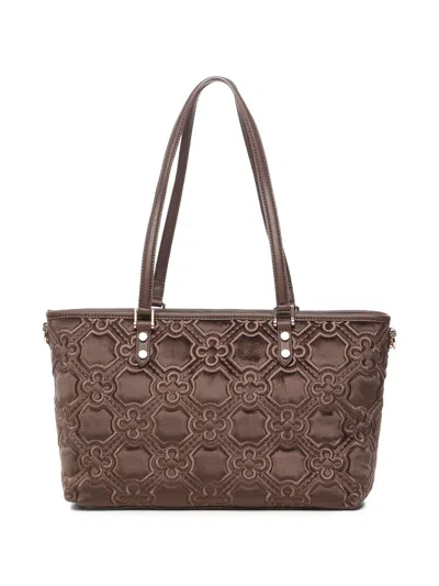 V73 Cate Quilted-effect Shoulder Bag In Brown