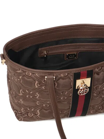 V73 Cate Quilted-effect Shoulder Bag In Brown