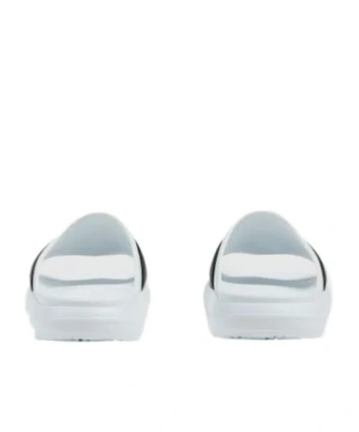 Gucci Web Stripe Slides In White