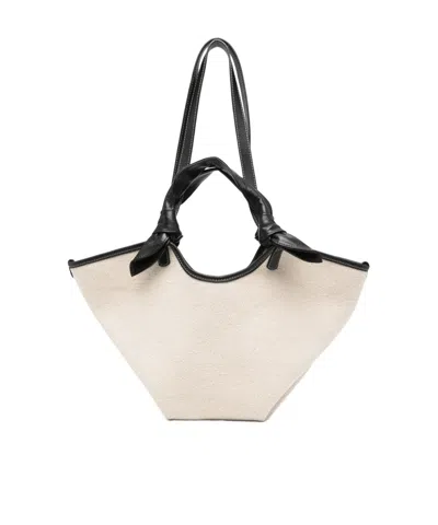 Hereu Fonol Small Canvas Tote In White