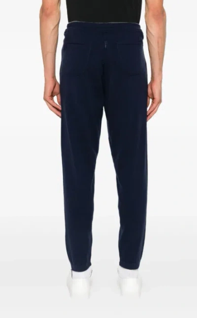 Eleventy Zip-pocket Drawstring Track Pants In Black