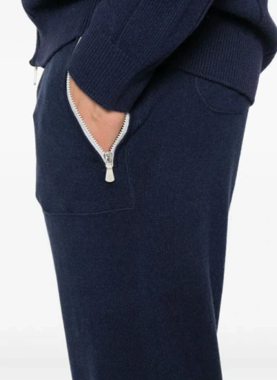 Eleventy Zip-pocket Drawstring Track Pants In Black