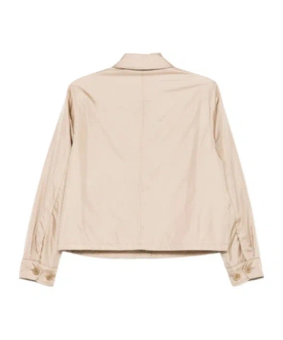 Aspesi Buttoned Patch-pocket Jacket In Neutral