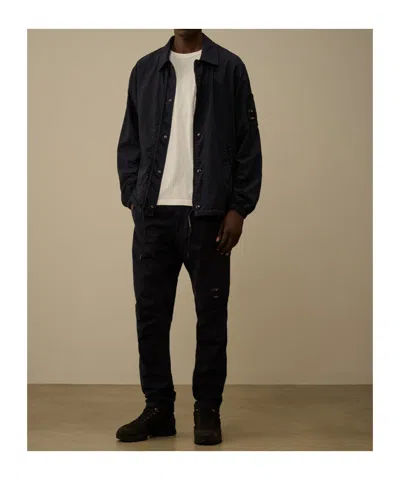 C.p. Company Elastic Waist Casual Pants In Black