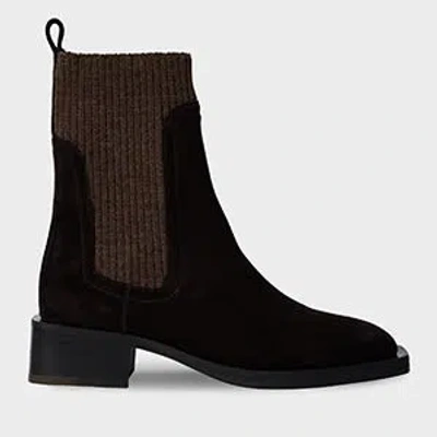 Paul Smith Women's Dark Brown Suede 'matola' Boots