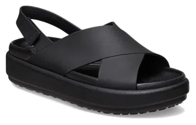 Crocs Brooklyn Luxe Cross Strap In Black