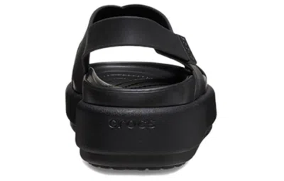 Crocs Brooklyn Luxe Cross Strap In Black