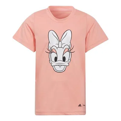 Adidas Originals (gs) Adidas X Disney Daisy Duck T-shirt 'pink White'