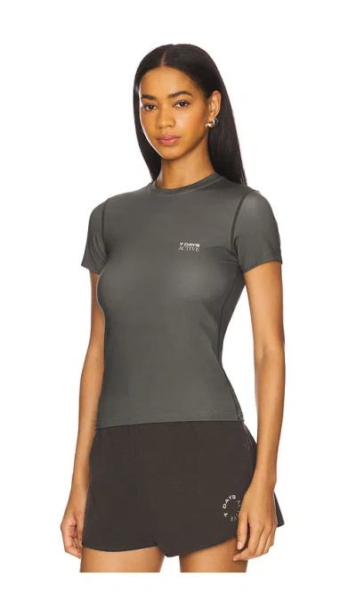7 Days Active Training Tee In Gray