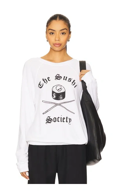 Lauren Moshi Sushi Society Pullover In White