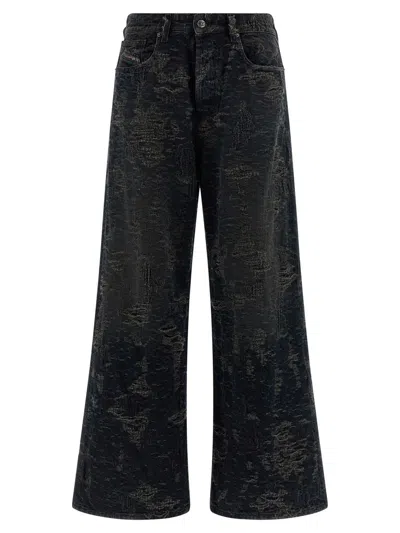 Diesel Vintage Inspired D-sire Denim Trousers In Black