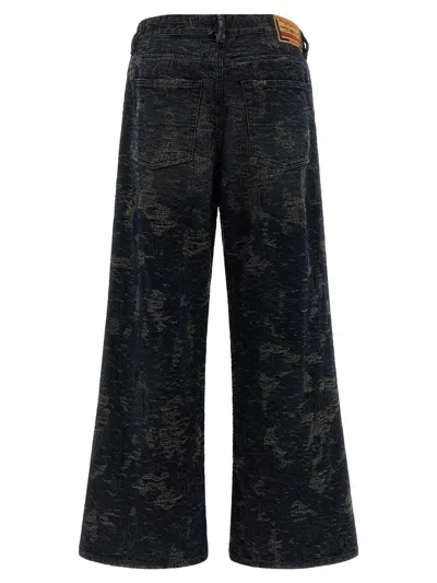 Diesel Vintage Inspired D-sire Denim Trousers In Black