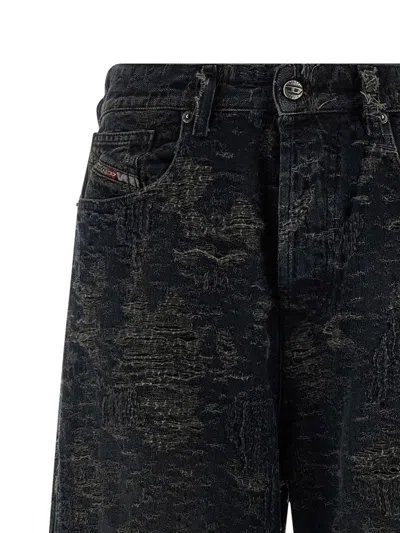 Diesel Vintage Inspired D-sire Denim Trousers In Black