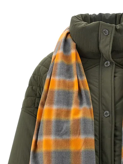 Marbell Amy Puffer Jackets Green In Animal Print